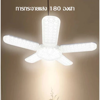 หลอดไฟ LED ทรงใบพัด(ไม่รวมขั้ว) พับเก็บได้ Deformable lamp ประหยัดพลังงานไฟ ปรับมุมโคมไฟได้หลอดไฟถูกออกแบบที่ให้ทันสมัยแ