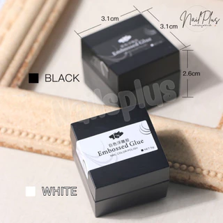 Embossed glue เจลเพ้นท์ลายนูน วาดเส้น เพ้นท์นูน 3มิติ ขัดผงทับได้ (พร้อมส่ง)