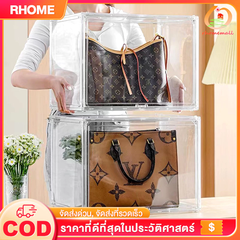 ตู้โชว์โปร่งใส ป้องกันฝุ่น กล่องใส่รองเท้า กระเป๋า ตุ๊กตา thumbnail 3