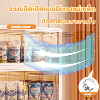 CONY ตู้เก็บของพลาสติก ตู้อเนกประสงค์ ขนาดใหญ่ มีล้อเลื่อน ป้องกันฝุ่นและโปร่งใส มารถพับเก็บได้