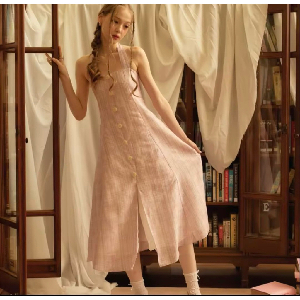 lookbooklookbook maple dress mauve gingham