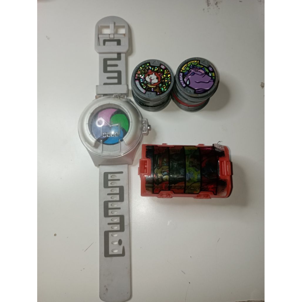 โยไควอช&สุ่มเหรียญโยไค18อัน  DX Yo-kai Watchมือ2รอยเยอะ