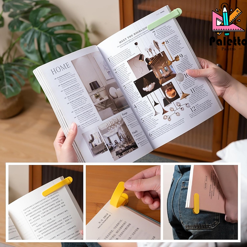 ที่คั่นหนังสือซิลิโคน คลิปปากเป็ด bookmark หลากสี ใช้ได้กับ อุปกรณ์หนังสือ สํานักงานโรงเรียน ราคา ถูกที่สุด ดีลบีเคเค แกลเลอรีภาพที่ 8