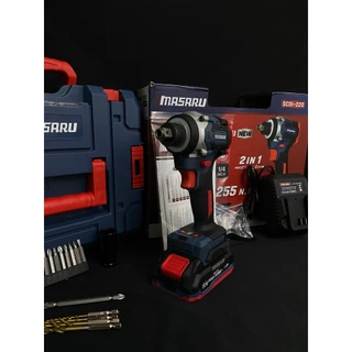 MASARU รุ่น SCDI-220 สว่าน ไขควงกระแทก ไร้สาย บล็อกกระแทก แบบ 2IN1 แบตเตอรี่ 20V