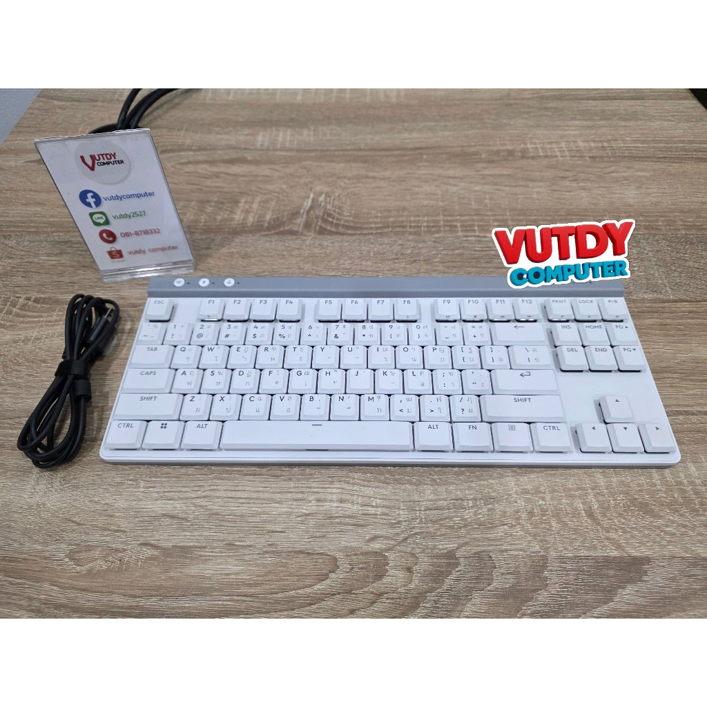 KEYBOARD LOGITECH G G515 LIGHTSPEED WIRELESS TKL TACTILE WHITE