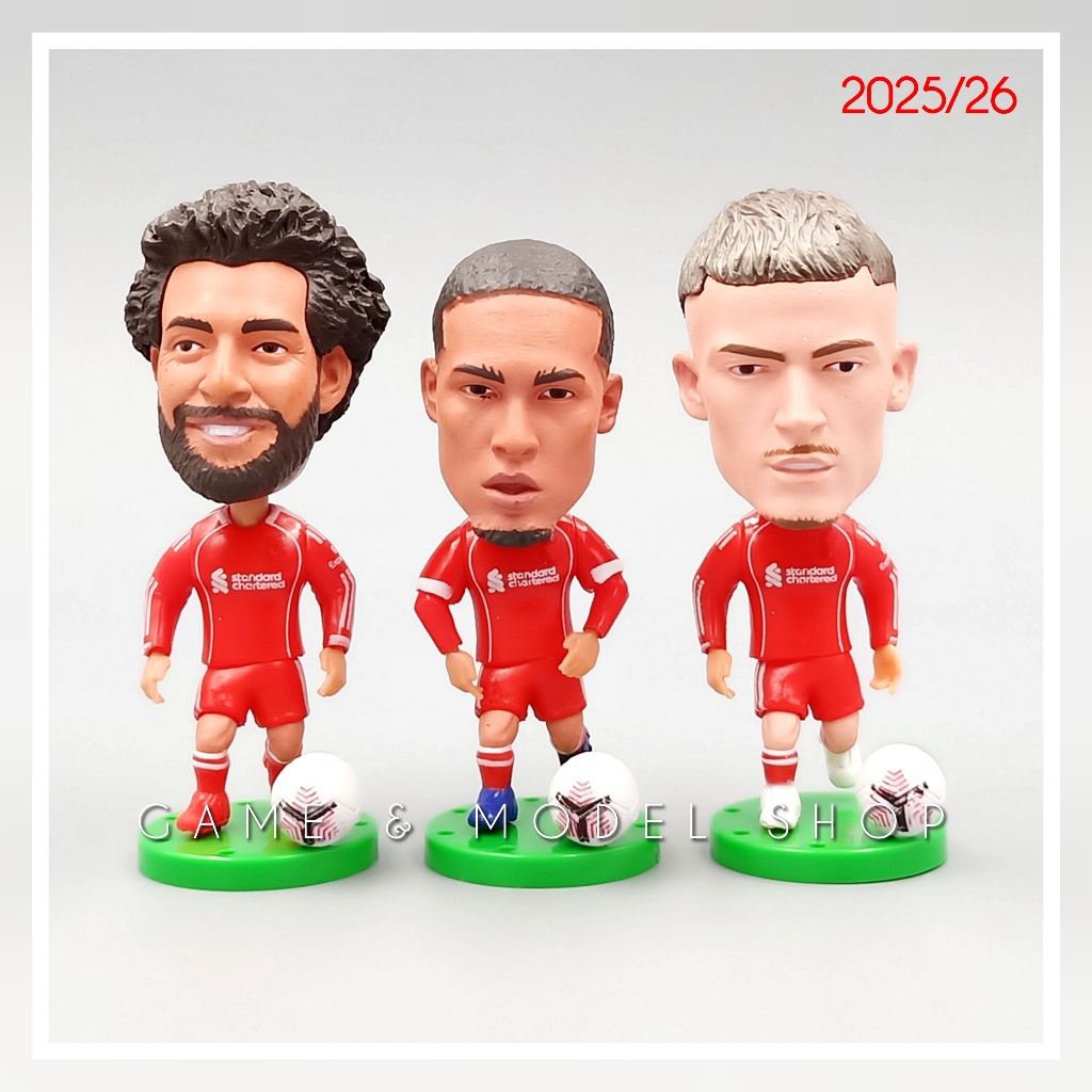**สินค้าพร้อมส่ง**โมเดลนักฟุตบอล All Stars 2021 ซาล่าห์ เฮนเดอร์สัน อลิสซอน สูง 6.5 ซม ตุ๊กตานักบอล นักเตะ ตกแต่งเค้ก