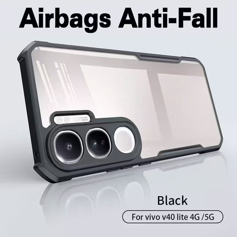 เคสกันรอยกล้อง สำหรับ Vivo Y21D Y19S Y200 Y300 Y04 Y29S Y29 Y39 V29 V27 Pro V29E Y100 V50lite V40lite เคสหลังใส