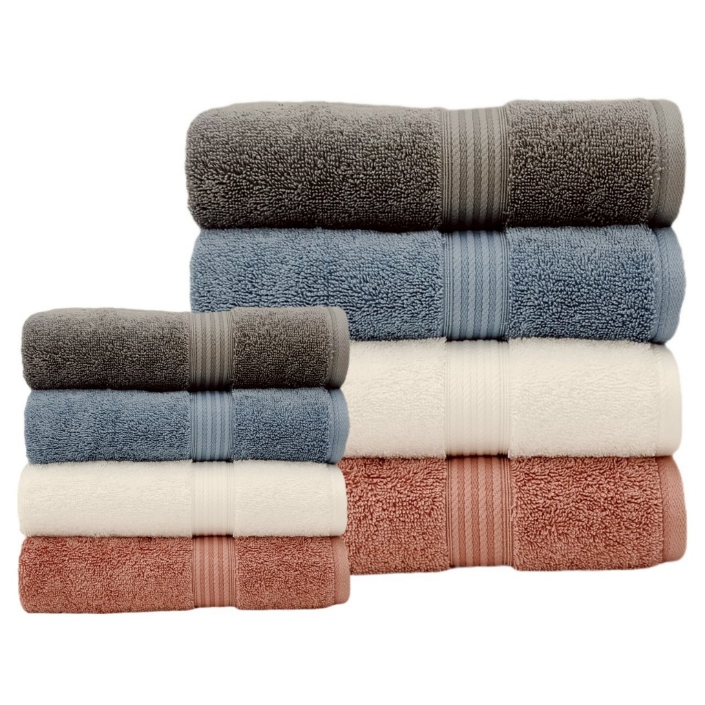 SANTAS ผ้าขนหนู รุ่นSUPIMA ดีไซน์ GROOVE (SUAE)