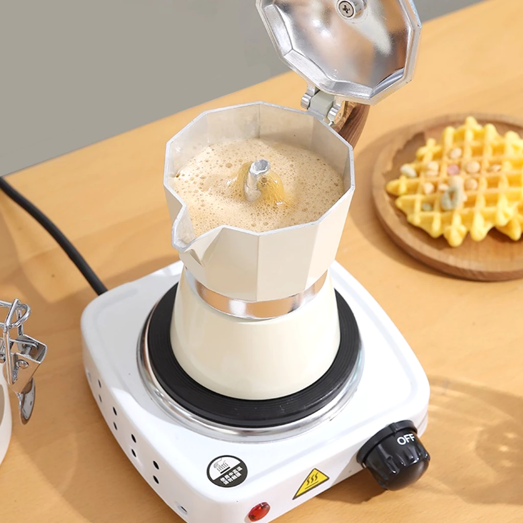 หม้อต้มกาแฟ มอคค่าพอท กาต้มกาแฟสด Moka Pot โมก้าพอต ใช้งานกับเตาไฟฟ้า เตาแก็ส เตาแคมป์ปิ้ง Deebillion thumbnail 9