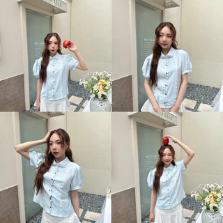 BY IRA (พร้อมส่ง) Lace blouses เสื้อเชิ้ตกระดุม