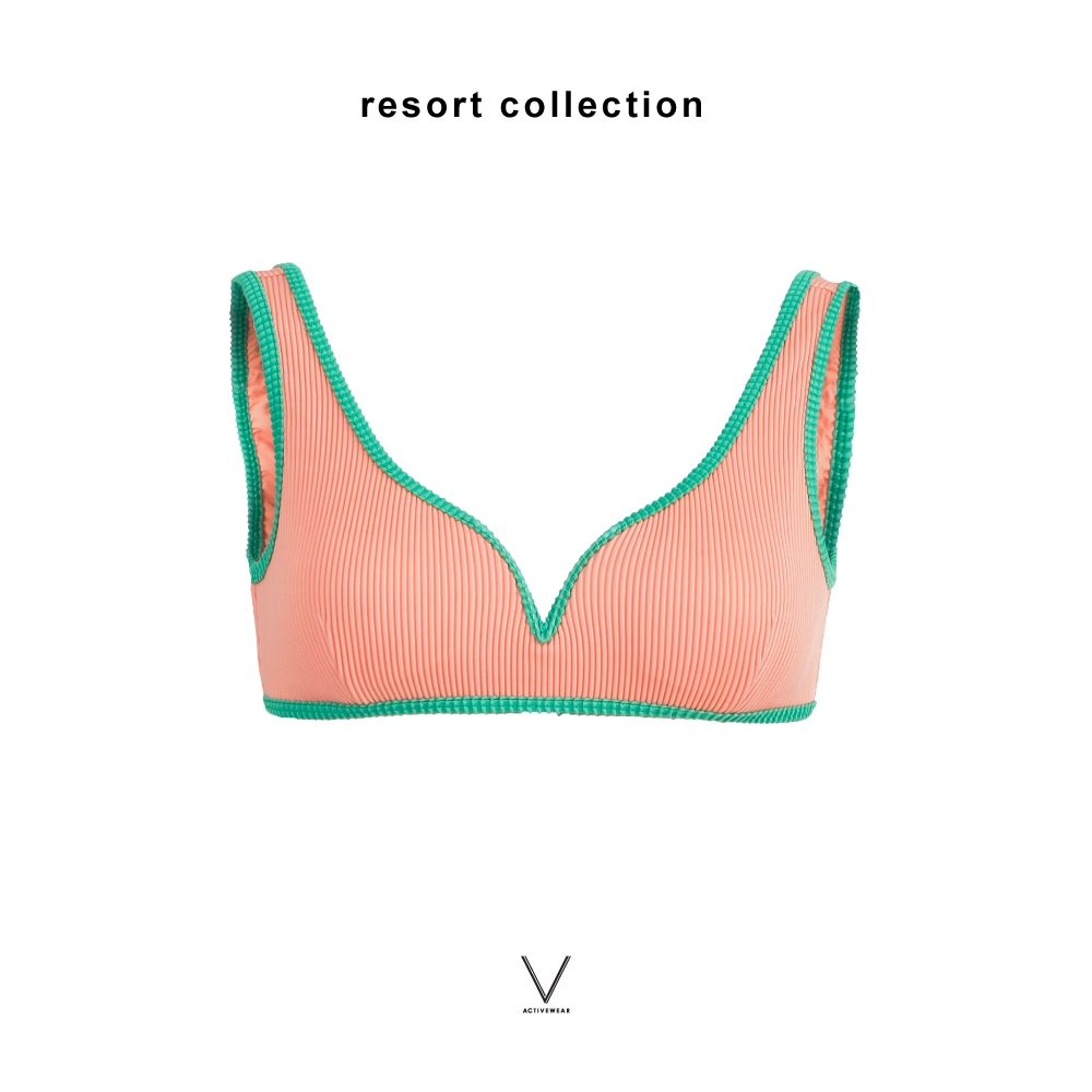 RESORT COLLECTION 2026 BABY PINK BRA บราใส่ว่ายน้ำมีฟองน้ำในตัว