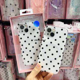 Supercase | สำหรับไอโฟน13-17promax เคสลายจุด แม่เหล็ก ชาร์จไร้สาย 17 17pro 17Air 17promax