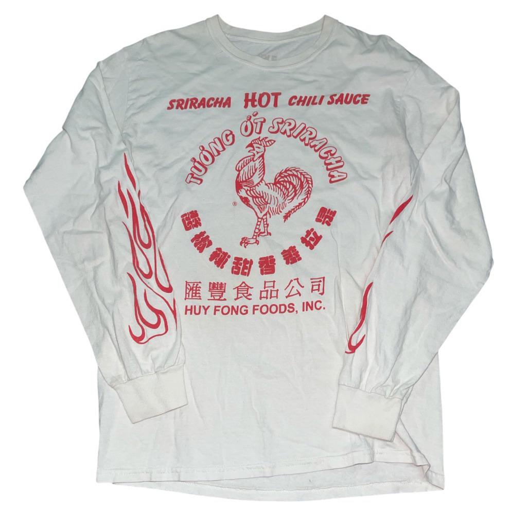 เสื้อแขนยาว sriracha sauce มือสอง