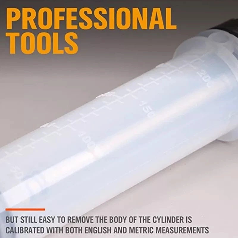 HEXMA เครื่องเติมน้ำมัน เติมเข็มฉีดยา 200/500CC น้ํามันรถยนต์ ดูดของเหลว ฟิลเลอร์ของไหล เติมน้ำมัน - รูปที่ 4