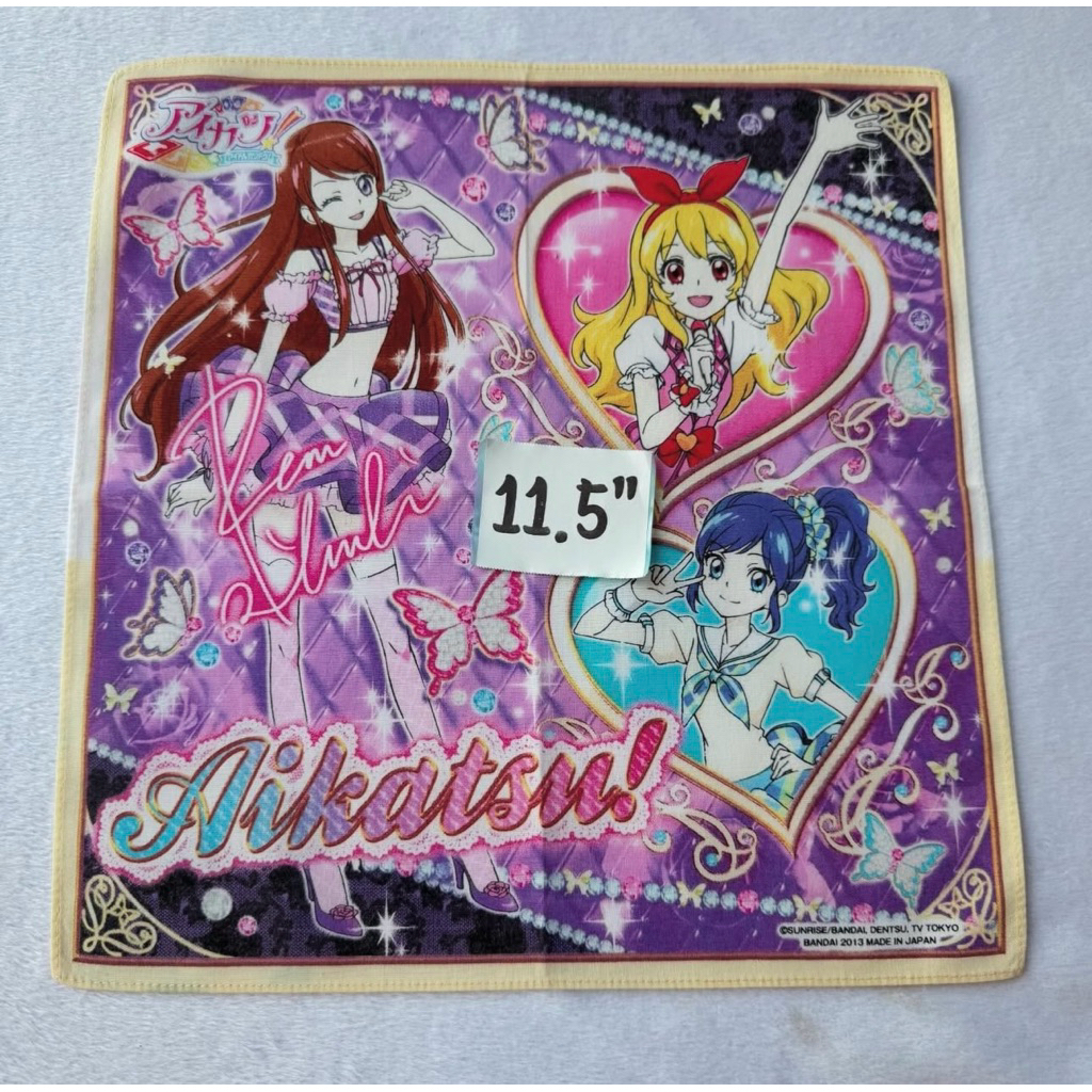 Aikatsu ผ้าเช็ดหน้าการ์ตูน