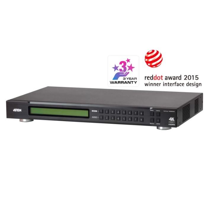 ATEN 8 x 8 True 4K HDMI Matrix Switch #รุ่น VM0808HB