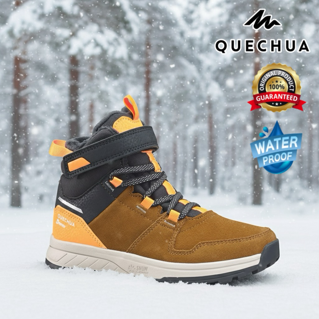 รองเท้าหนังเดินป่าสำหรับเด็ก “มีไซส์ 24-34“ รุ่น SH500 QUECHUA