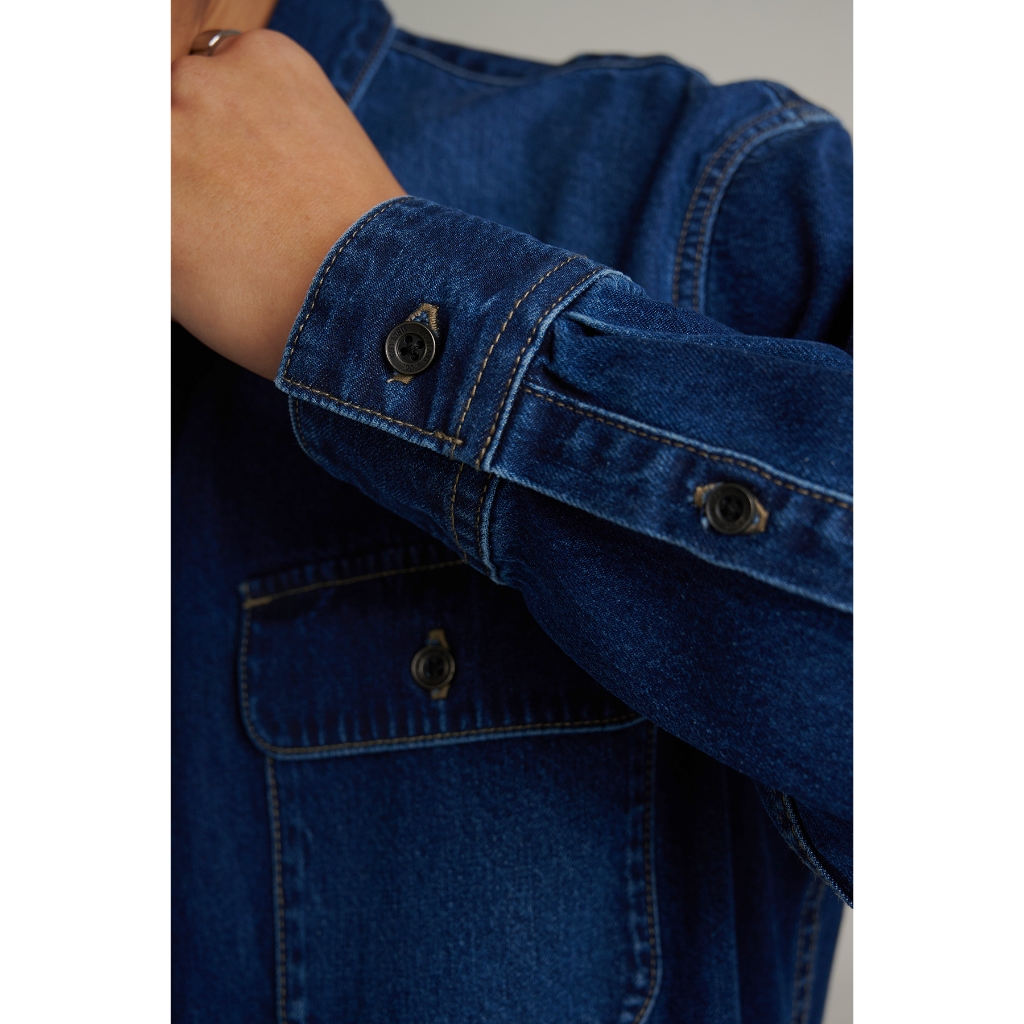Mc JEANS قميص جينز رجالي Relaxed بأكمام طويلة — صورة 6