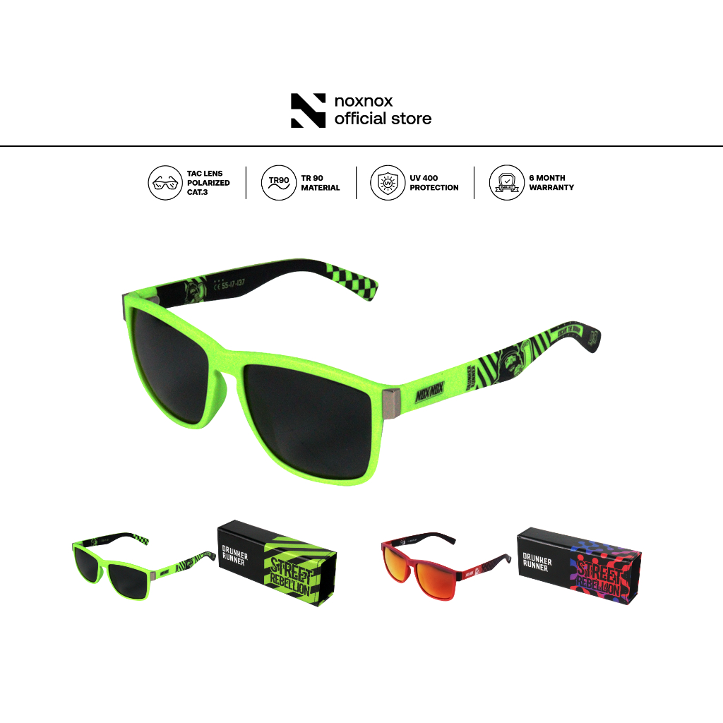 แว่นตากันแดด NOXNOX x DRUNKER RUNNER “STREET REBELLION”