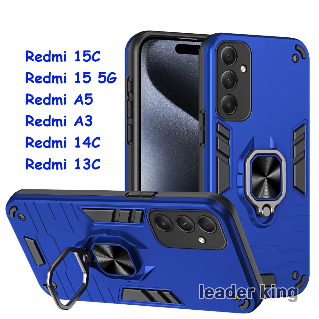 เคส กันกระแทก พร้อมแหวน สำหรับ Redmi / Xiaomi Mi15T Mi15TPro 15C Redmi 15 5G Redmi 14C Redmi 13C Redmi A5/A3 042