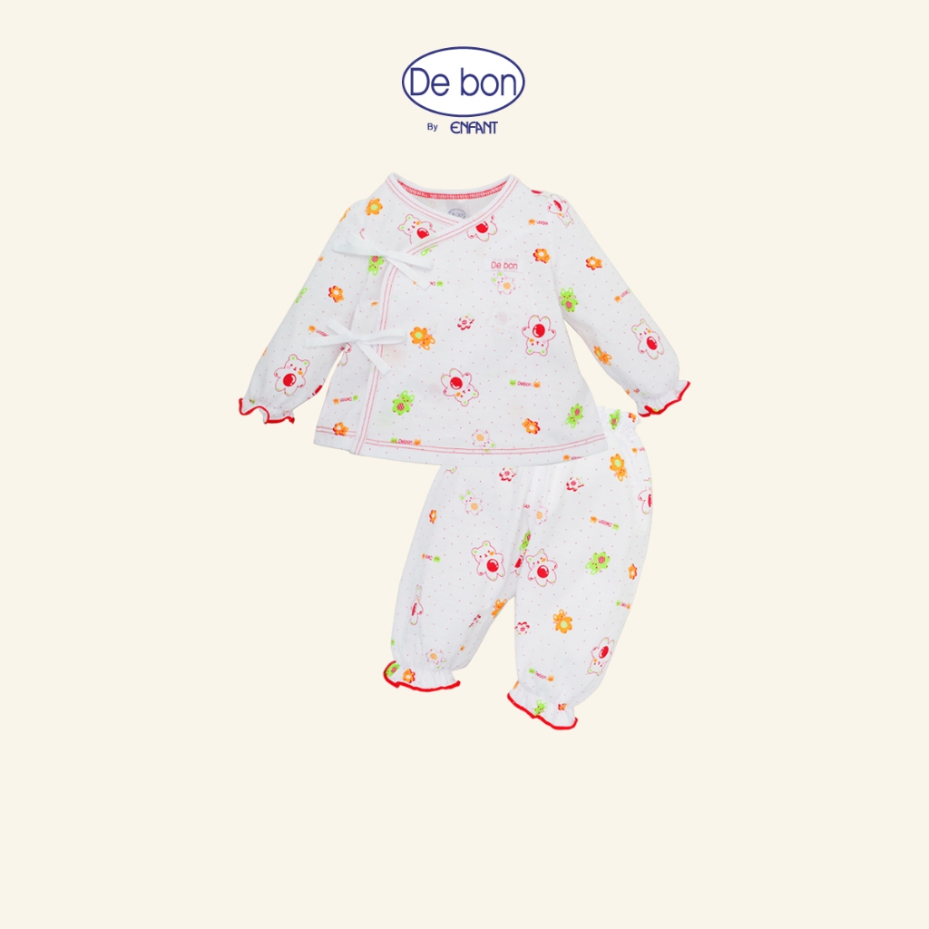 Debon by Enfant ชุดนอนเด็กหญิง สำหรับเด็ก 3-6 เดือน คอลเล็กชั่น Bearry and the rabbit สีชมพู