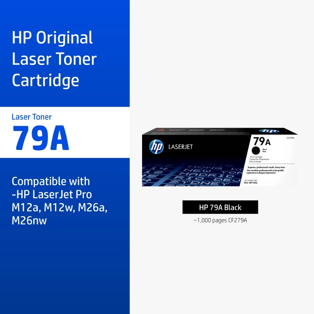 [ส่งด่วน] HP 79A Black Original LaserJet Toner Cartridge | ตลับหมึกเลเซอร์สีดำ