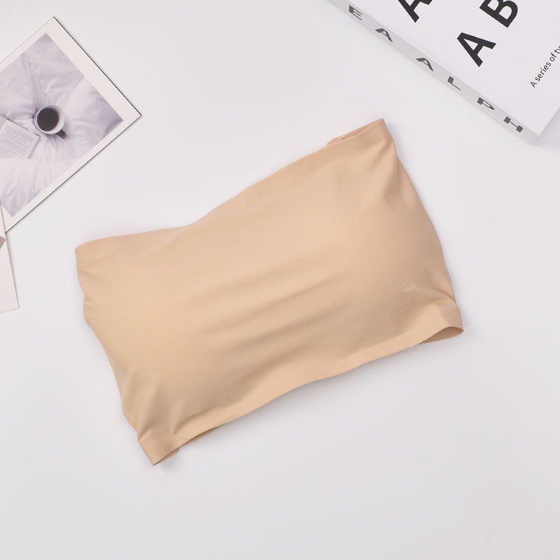 เกาะอกไร้ขอบ สายแบบไขว้หลังสุดแซ่บบ รุ่น B-052 มีฟองน้ำในตัว สามารถถอดได้  เนื้อผ้านุ่มลื่น ใส่สบาย สินค้าพร้อมจัดส่ง - รูปที่ 3