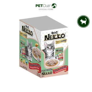 [PETClub] Nekko Pouch Gravy - เน็กโกะ อาหารเปียกแมว เกรวี่ (ยกกล่อง12ซอง/ยกลัง48ซอง)