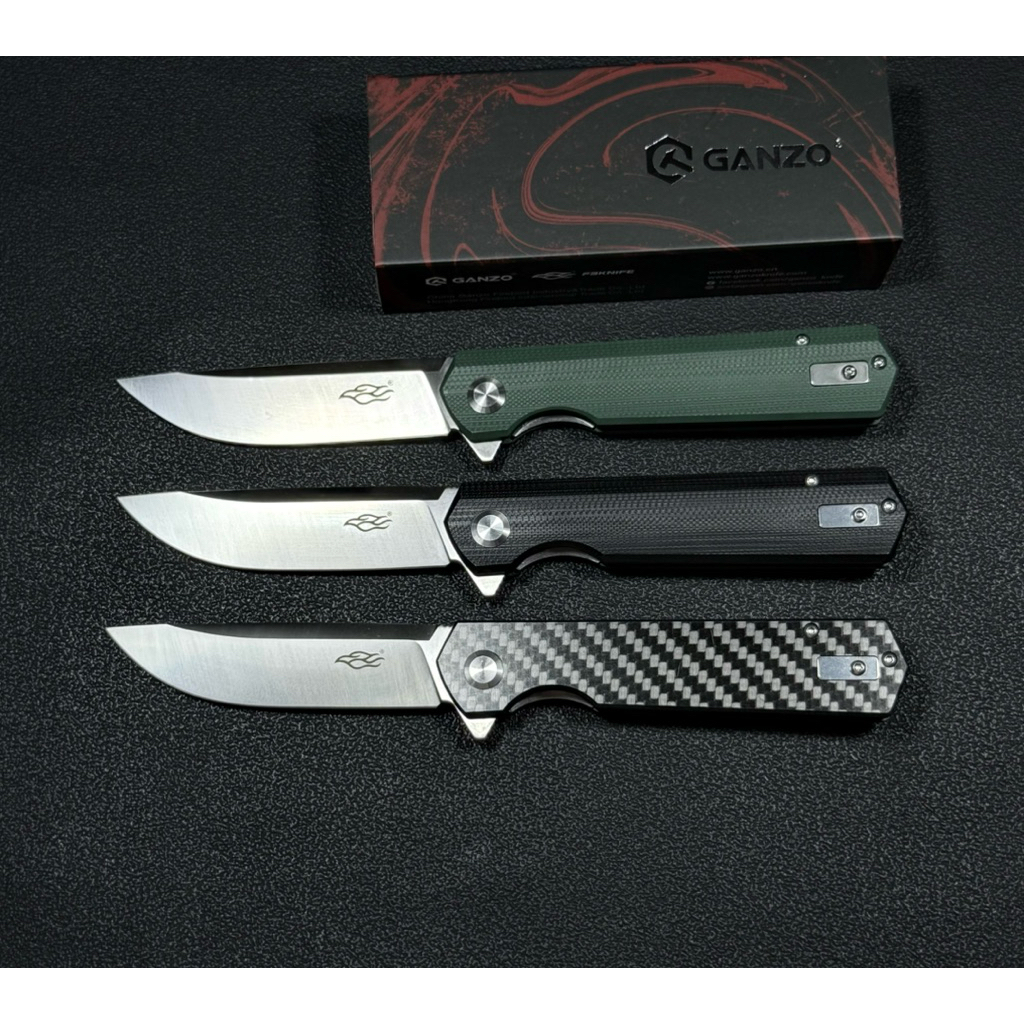 มีดพับGanzo FH11 ของแท้100% วัสดุใบมีดเหล็ก D2  วัสดุด้ามจับ G10.  คาร์บอนไฟเบอร์ ใบมีดยาว 3.5 นิ้ว