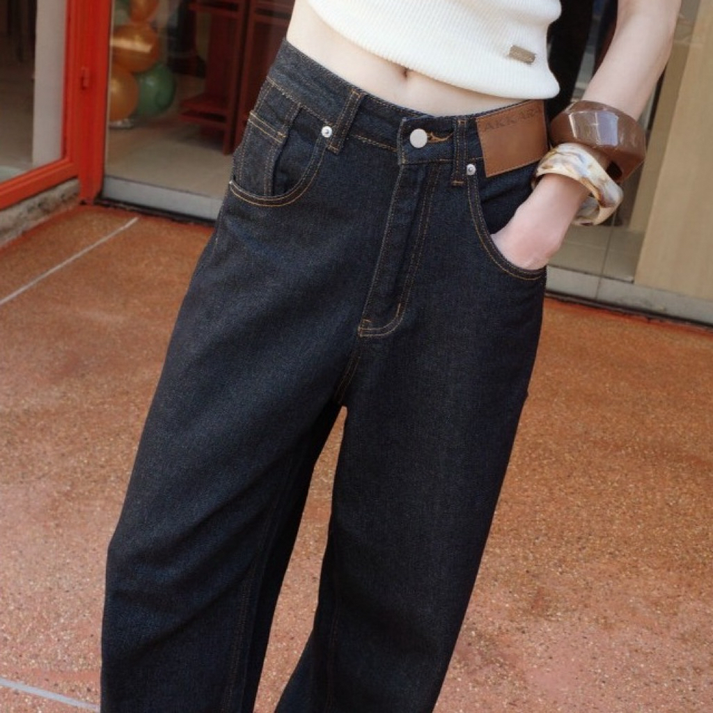 👖Akkara Studio - Moscow Jean ทรงเอวต่ำ กางเกงยีนส์ผ้าพรีเมี่ยมทรงเท่มาก