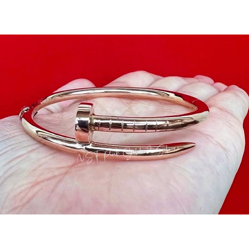 กำไลนาคแท้ 40 กำไลนาคแฟชั่น ลายตะปู แบบมีตัวล็อคกับไม่มีตัวล็อค