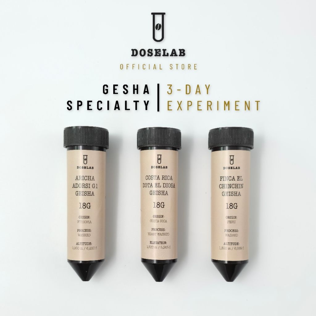 DOSELAB Coffee — 3-Day Experiment Specialty Gesha Sample Set