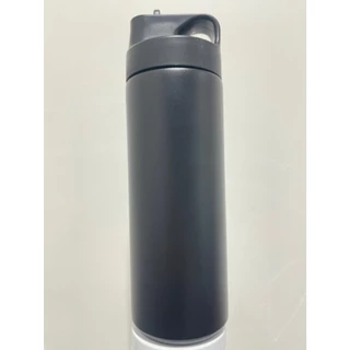 [เลเซอร์ฟรี] ใหม่ กระบอกเก็บความเย็นฝาหิ้ว 550ml มีหลอดในตัว สลักชื่อ / รูปฟรี