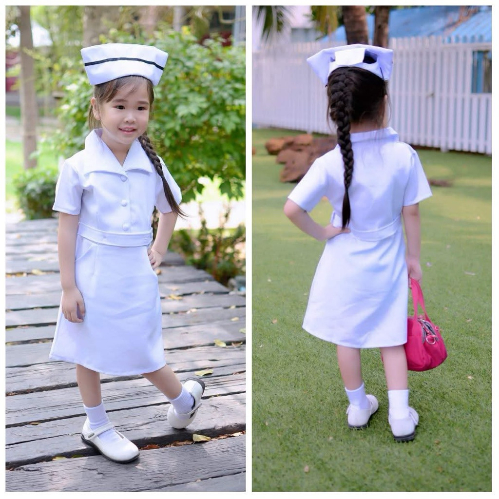 (รหัสAY)ชุดอาชีพเด็กในฝันชุดนางพยาบาลเด็ก