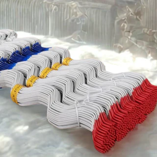 รางวายล็อคเหล็กชุปอลูซิงก์ พร้อมสปริงเคลือบ PVC อย่างดี ยาว 2 เมตร = 20 ชุด