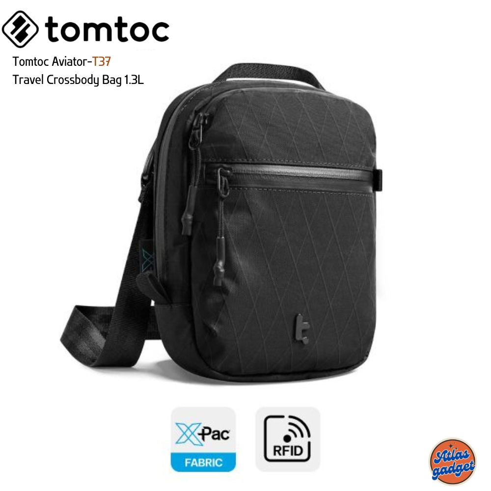 Tomtoc Aviator-T37 Travel Crossbody Bag กระเป๋าสะพายข้างวัสดุผ้า X-Pac VX21 คุณภาพสูง ขนาด 1.3L