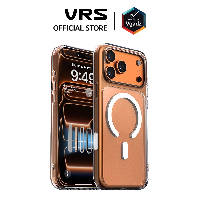 VRS เคสสำหรับ iPhone Air / 17 Pro / 17 Pro max รุ่น Crystal Clear (Magnetic)