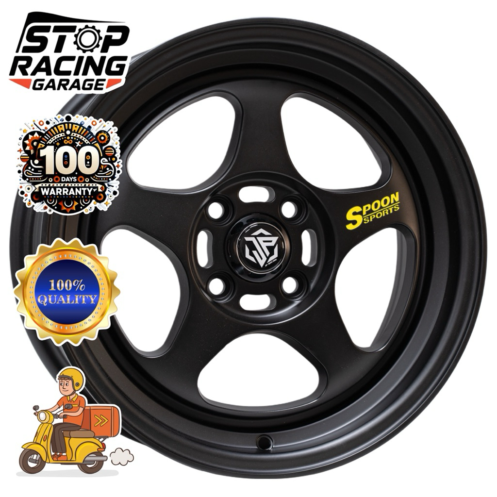 ล้อแม็กซ์ 15“ JP Racing JP SPOON ขนาด 15x7 / 4x100 / ET+30
