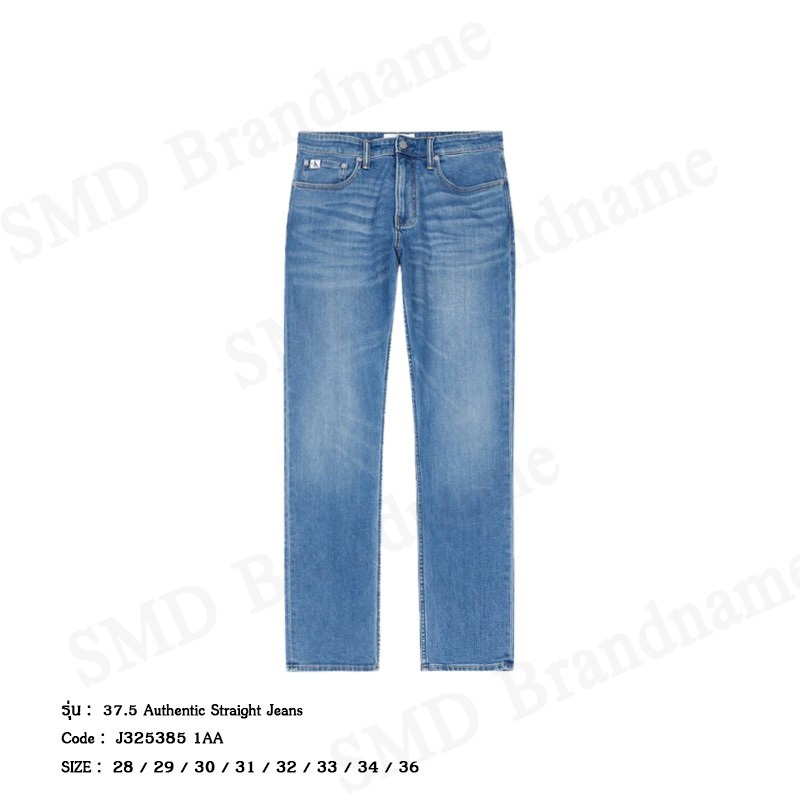Calvin Klein Jeans กางเกงยีนส์ รุ่น 37.5 Authentic Straight Jeans Code: J325385 1AA
