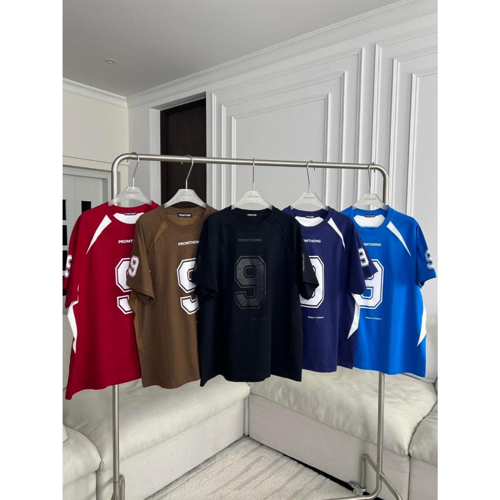 PTBKB10 เสื้อยืดโอเวอร์ไซส์ NUMBER 9 PROMTHONG