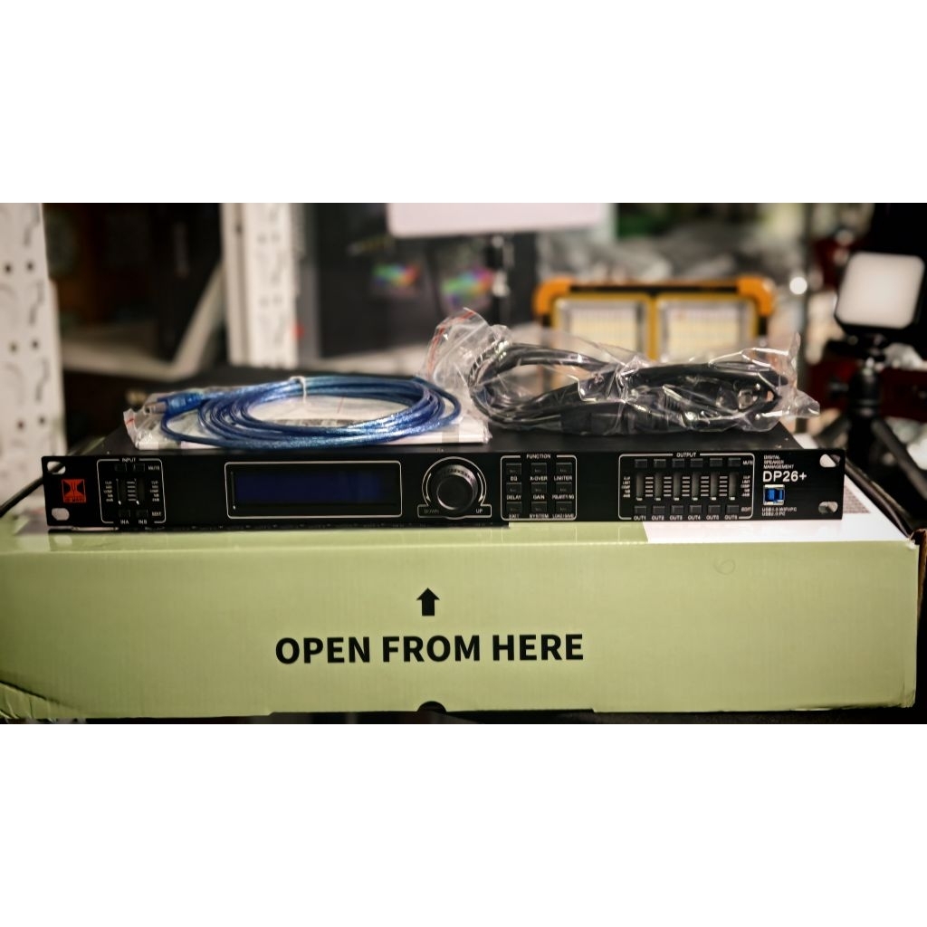 ครอสโอเวอร์ดิจิตอล DP 26 + DriveRack. DB Mark ประกัน 1 ปี