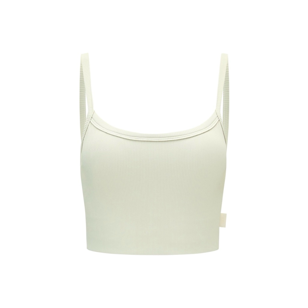 Sip String Ribbed Sports Bra (Oatmilk Taupe)