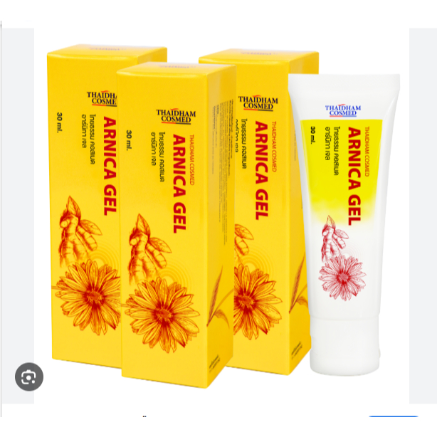 Arnica Gel เจลเพื่อช่วยอาการช้ำ บวม อักเสบ จากสารสกัดอาร์นิกา มอนตานา ไพล และใบบัวบก (ThaidhamCosmed