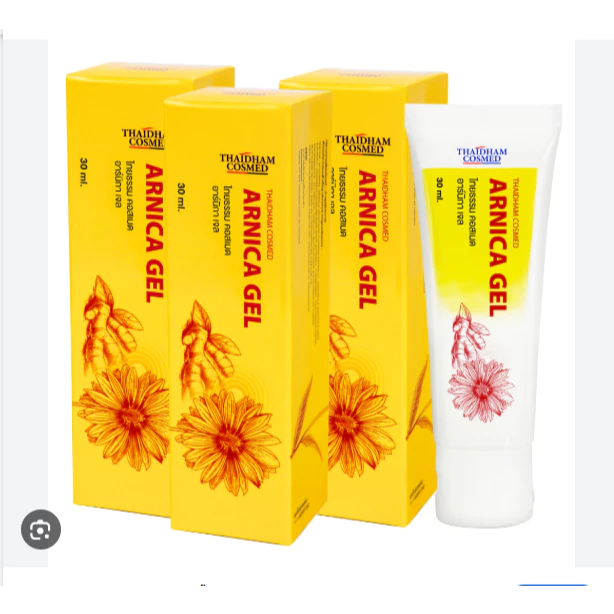 Arnica Gel เจลเพื่อช่วยอาการช้ำ บวม อักเสบ จากสารสกัดอาร์นิกา มอนตานา ไพล และใบบัวบก (ThaidhamCosmed) ขนาด 30 กรัม