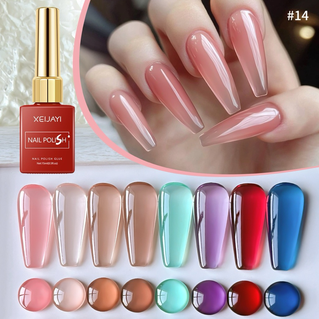XEIJAYI สีทาเล็บเจล สีไซรัปสดใส ขนาด 15ml สินค้าพร้อมส่ง