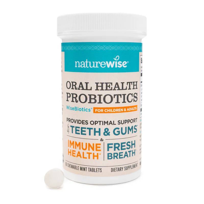 โพรไบโอติกส์ช่องปาก รสมิ้นต์ NatureWise, Oral Health Probiotics, For Children & Adults, Mint 60 Tab