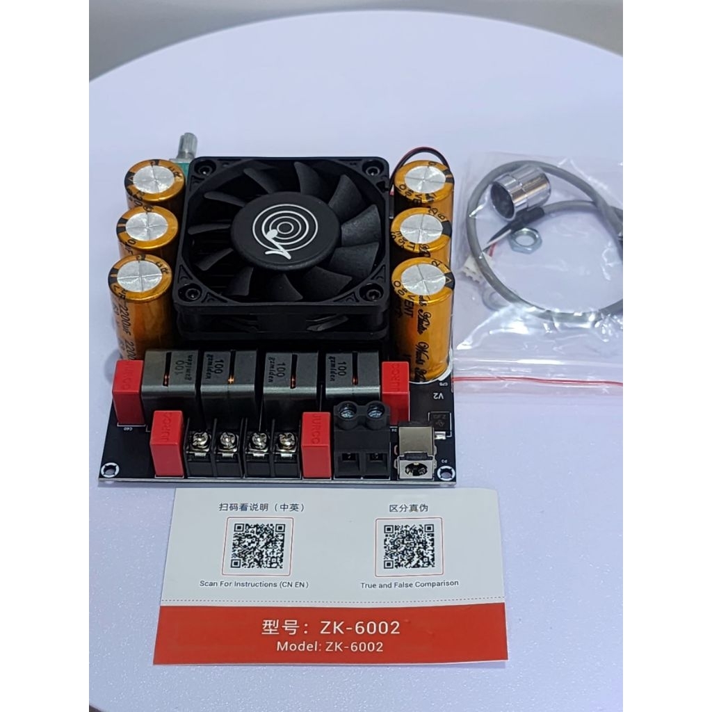 Zk6002 แท้100% ชิปTPA3255 600W*2 แอมป์จิ๋วขับซับ แอมป์ SUB WOOFER พาวเวอร์แอมป์