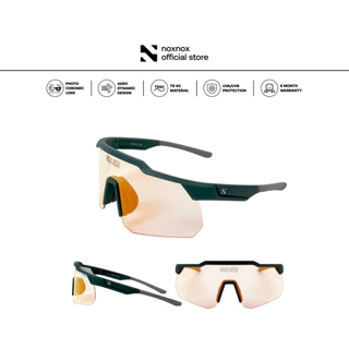 NOX NOX แว่นตากันแดดปรับแสงอัตโนมัติ รุ่น WIND XTREAM [ CLEAR ] Photochromic Lens พร้อมกล่องและถุงผ้า