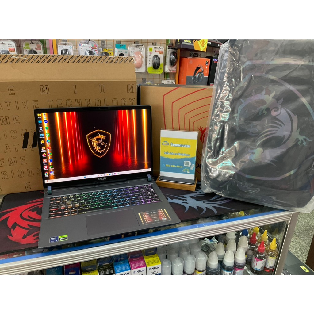 MSI Vector 16 HX AI A2XWIG-078TH มือสอง ติดฟิล์มทั้งเครื่อง