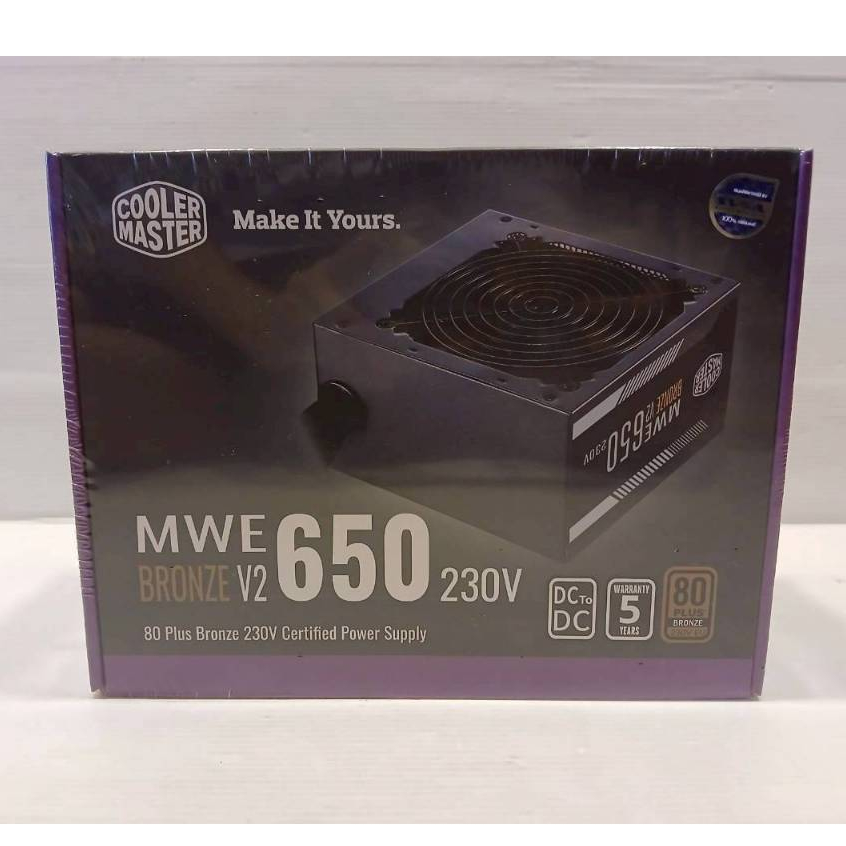 POWER SUPPLY (อุปกรณ์จ่ายไฟ) COOLER MASTER MWE 650 WHITE 230V - V2 - 650W 80 PLUS (MPE-6501-ACABW-EU